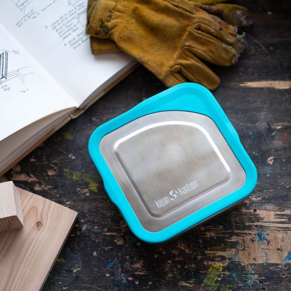 fiambrera de acero inoxidable y silicona lunch box