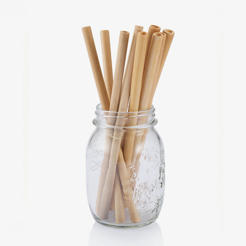 pajitas de bambú reutilizables para beber